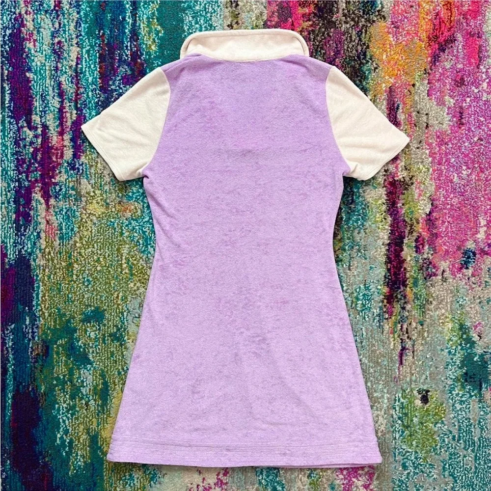 SOLD Find Me Now Terrycloth Mini Polo Dress - Picture 4 of 8